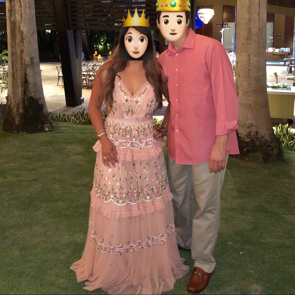 Needle & Thread Layered Maxi Dress With Embroidery